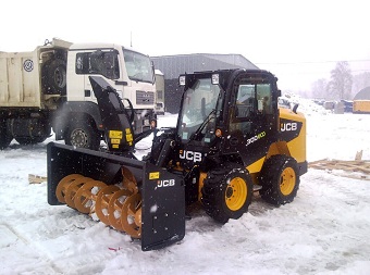 Аренда Трактор JCB 4CX + Шнекороторный снегоочиститель